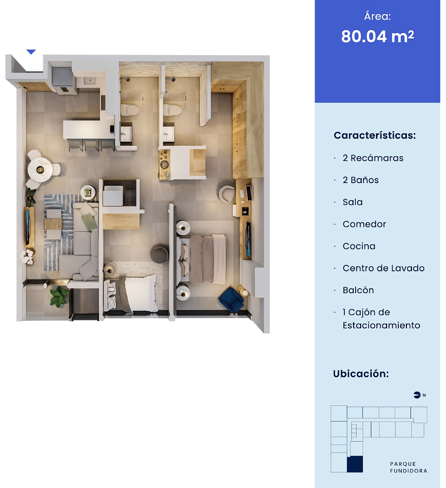 Departamento en venta · Obrera, Monterrey, Nuevo León