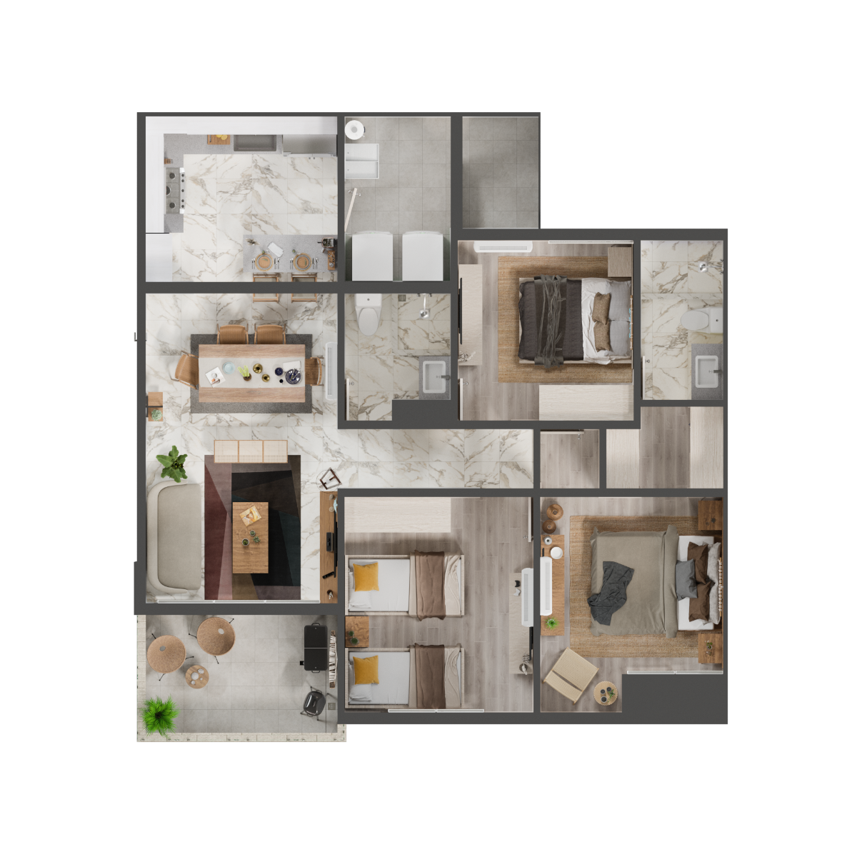 Departamento en venta · Bali, Solidaridad, Quintana Roo