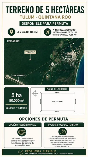 Lote en venta · Ejido, Tulum, Quintana Roo