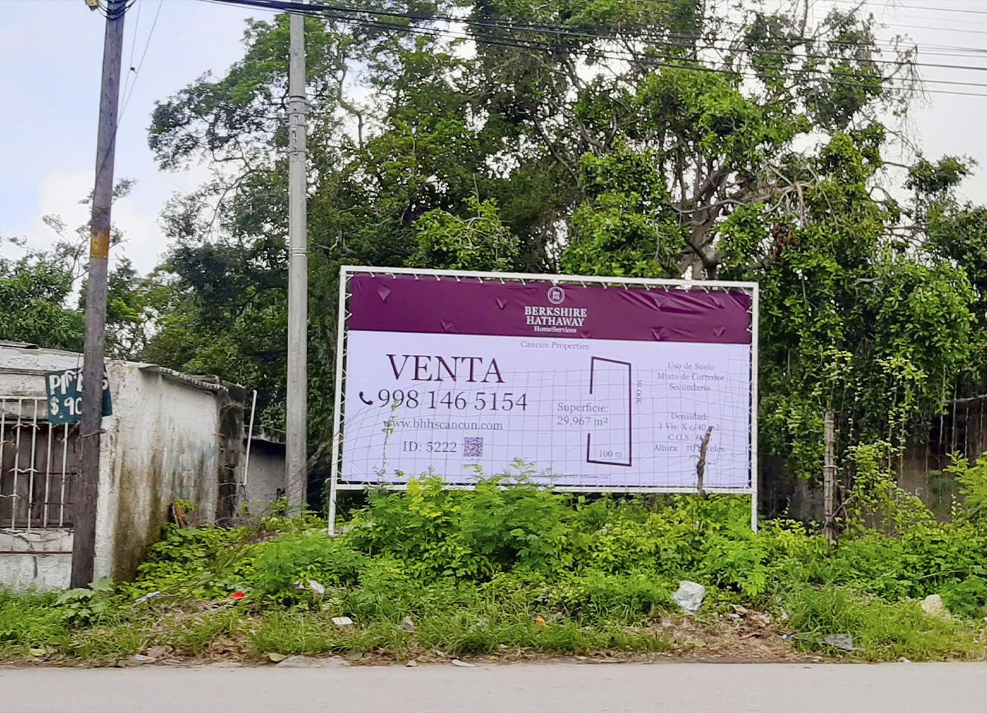 Lote en venta · Supermanzana 218, Benito Juárez, Quintana Roo