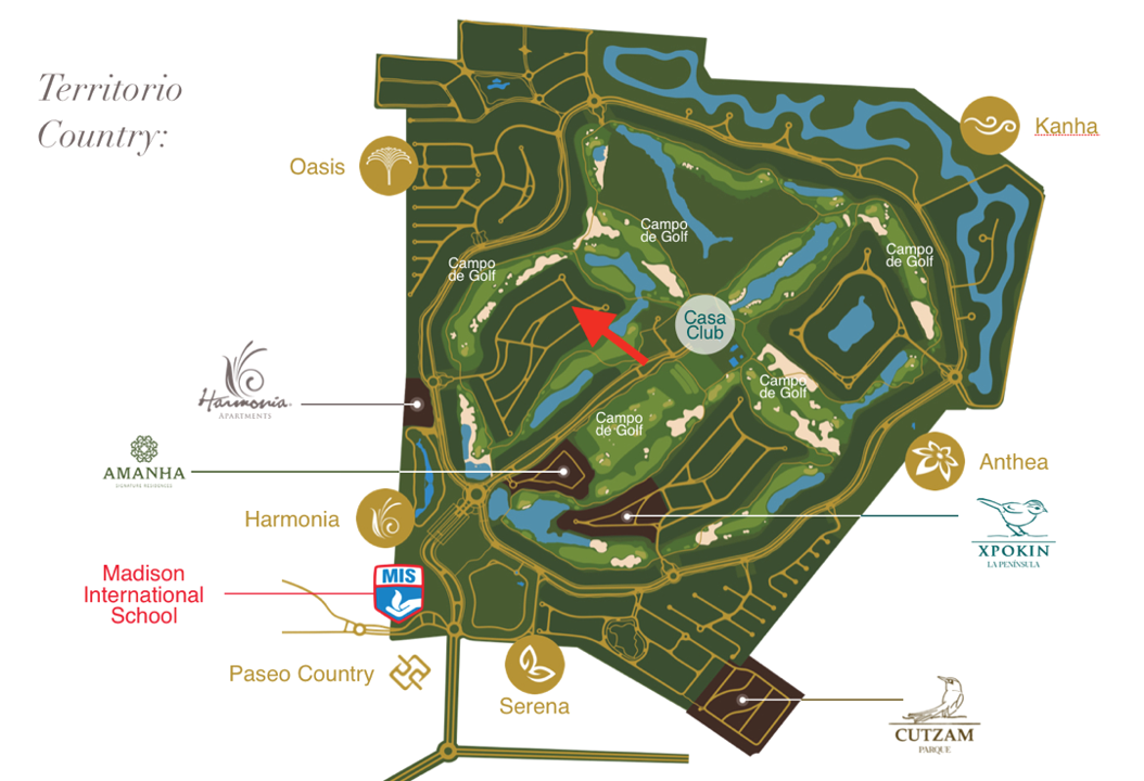 Lote en venta · Yucatán Country Club, Mérida, Yucatán