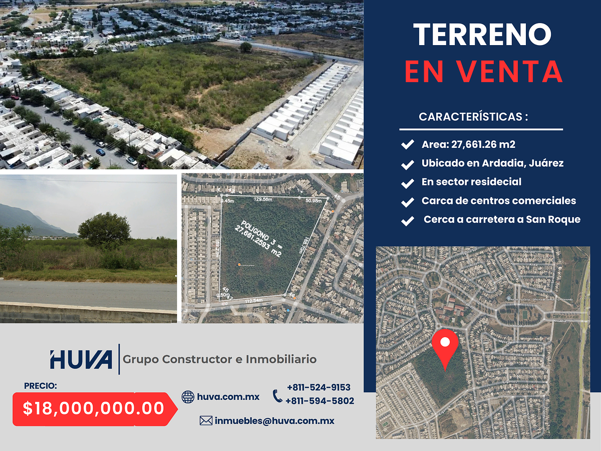Lote en venta · Arcadia, Juárez, Nuevo León