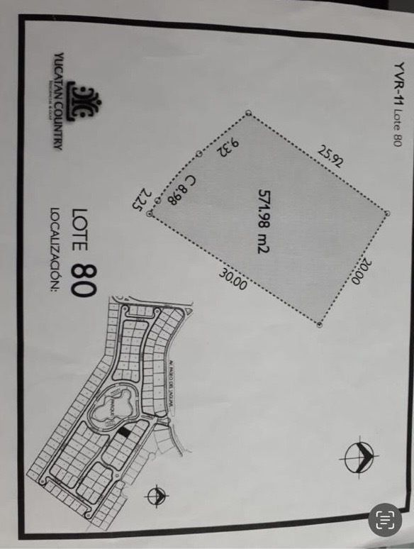 Lote en venta · Yucatán Country Club, Mérida, Yucatán