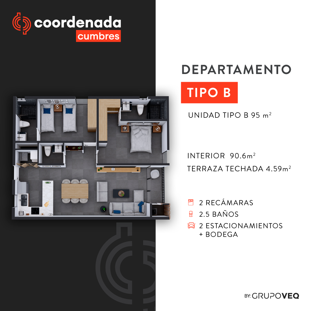 Departamento en venta · Las Cumbres 4 Sector  A, Monterrey, Nuevo León