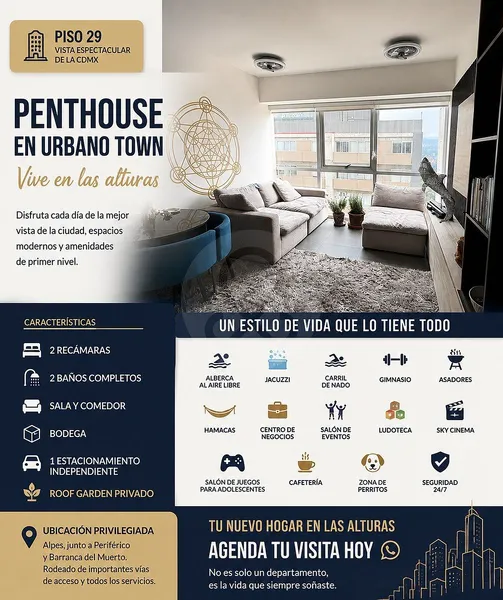 Departamento en venta · Los Alpes, Álvaro Obregón, Ciudad de México