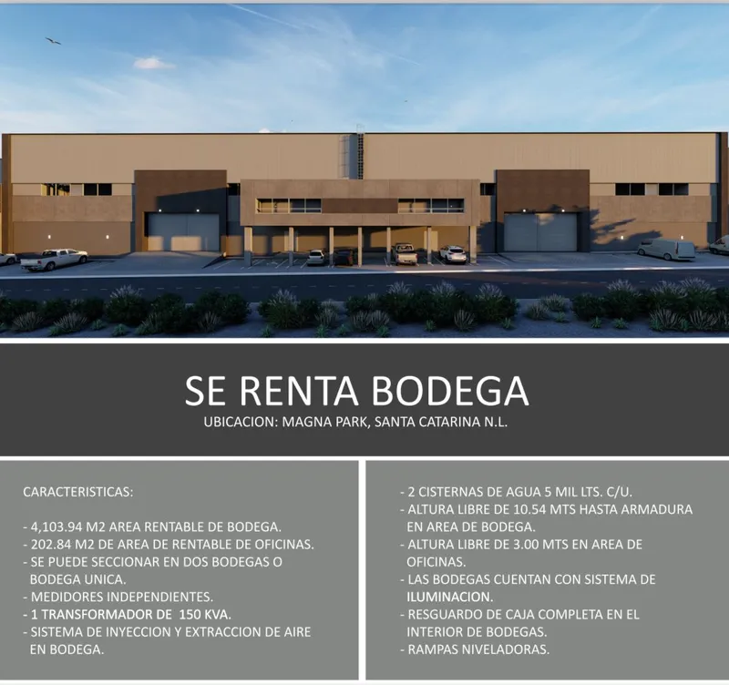 Bodega en renta · Balcones de Santa Catarina (Fomerrey 134), Santa Catarina, Nuevo León
